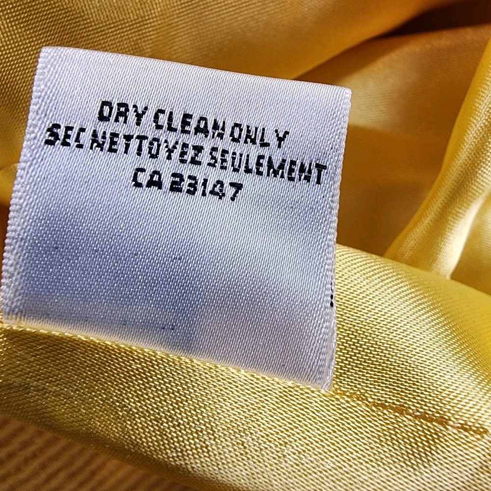 Talbots Wool Blend Coat Overcoat Womens 2P Butter Yellow Casual Career Sunny Fun - Picture 14 of 14